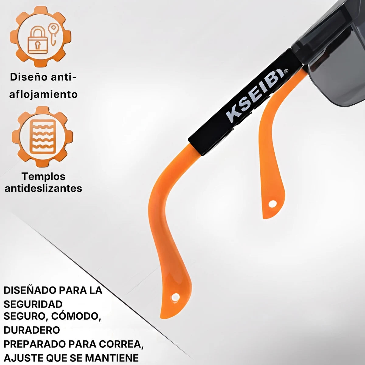 Lente de Seguridad Integra Ajustable Kseibi oscuro