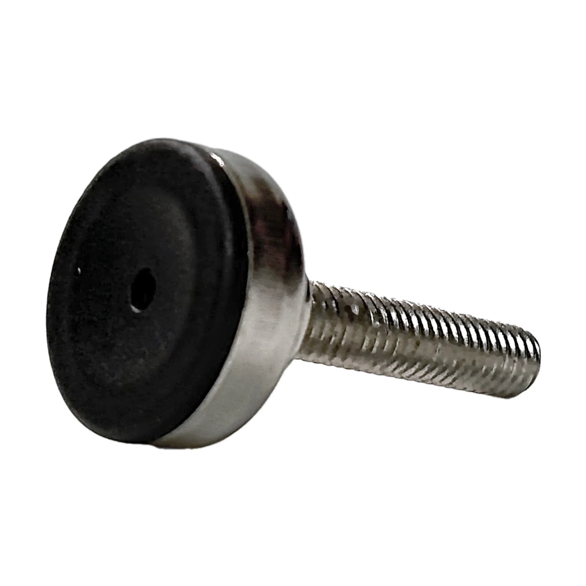 Patín Nivelador 21 mm Hilo M6 x 25 mm con Inserto Plástico - Negro (foto 4)