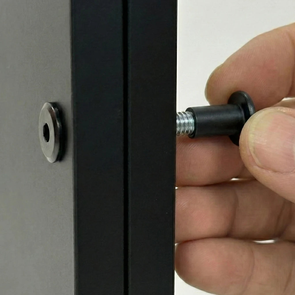 Perno conector Chicago metálico negro 1/4x20x28