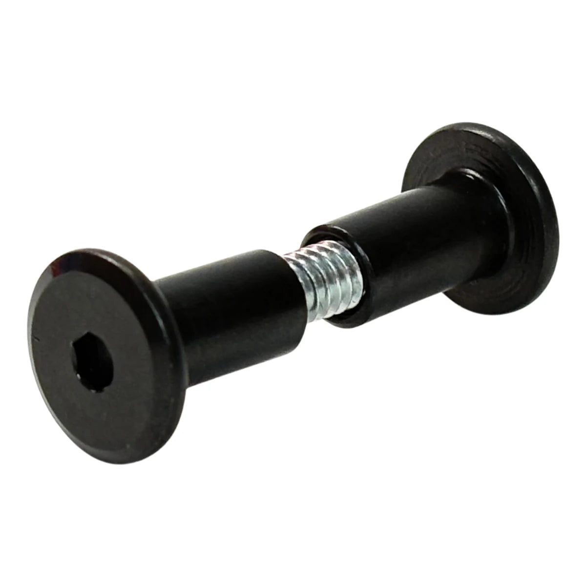 Perno conector Chicago metálico negro 1/4x20x28