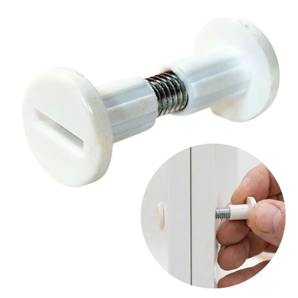 Perno conector Chicago plástico blanco