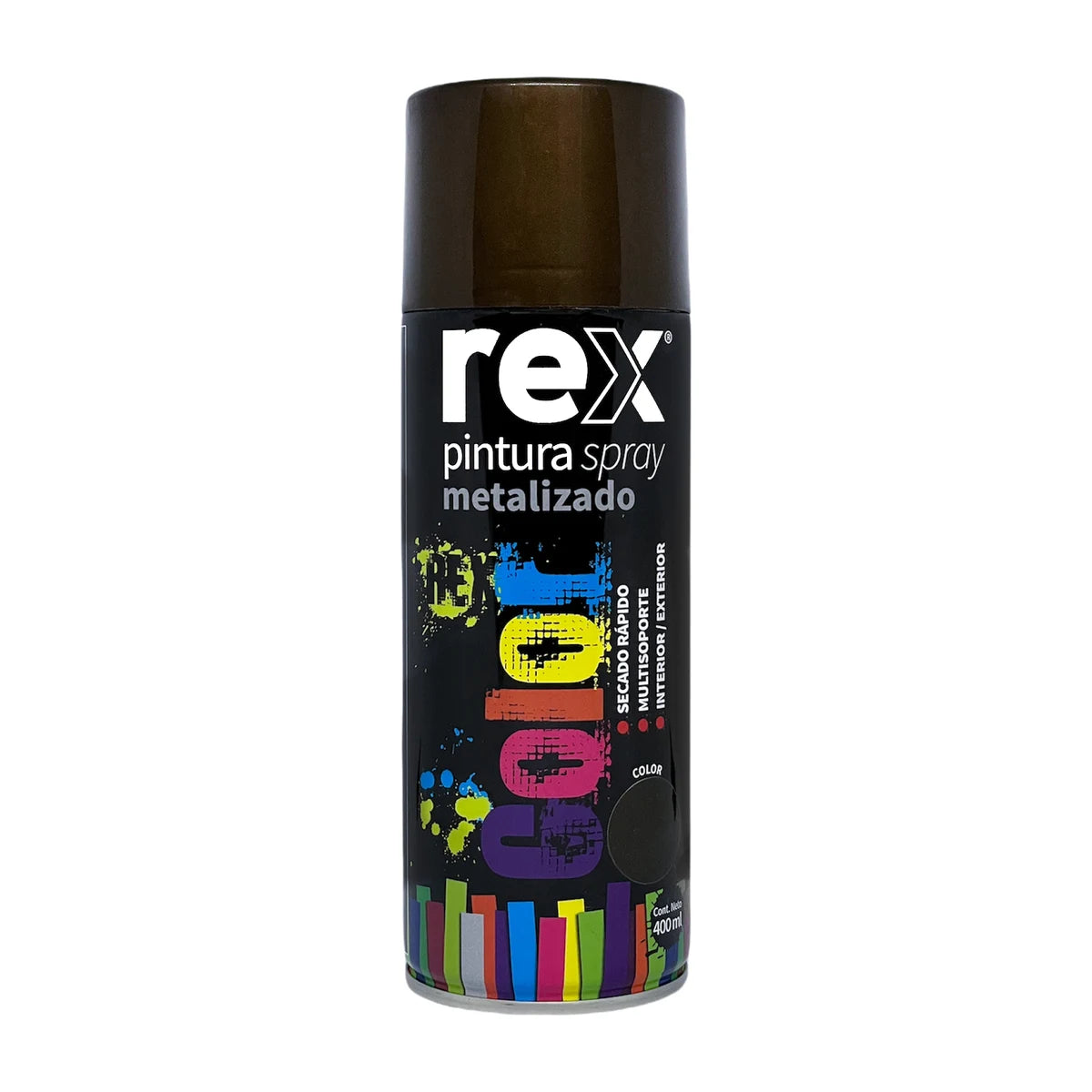 Pintura Spray Rex Metalizada 400 ml Bronce