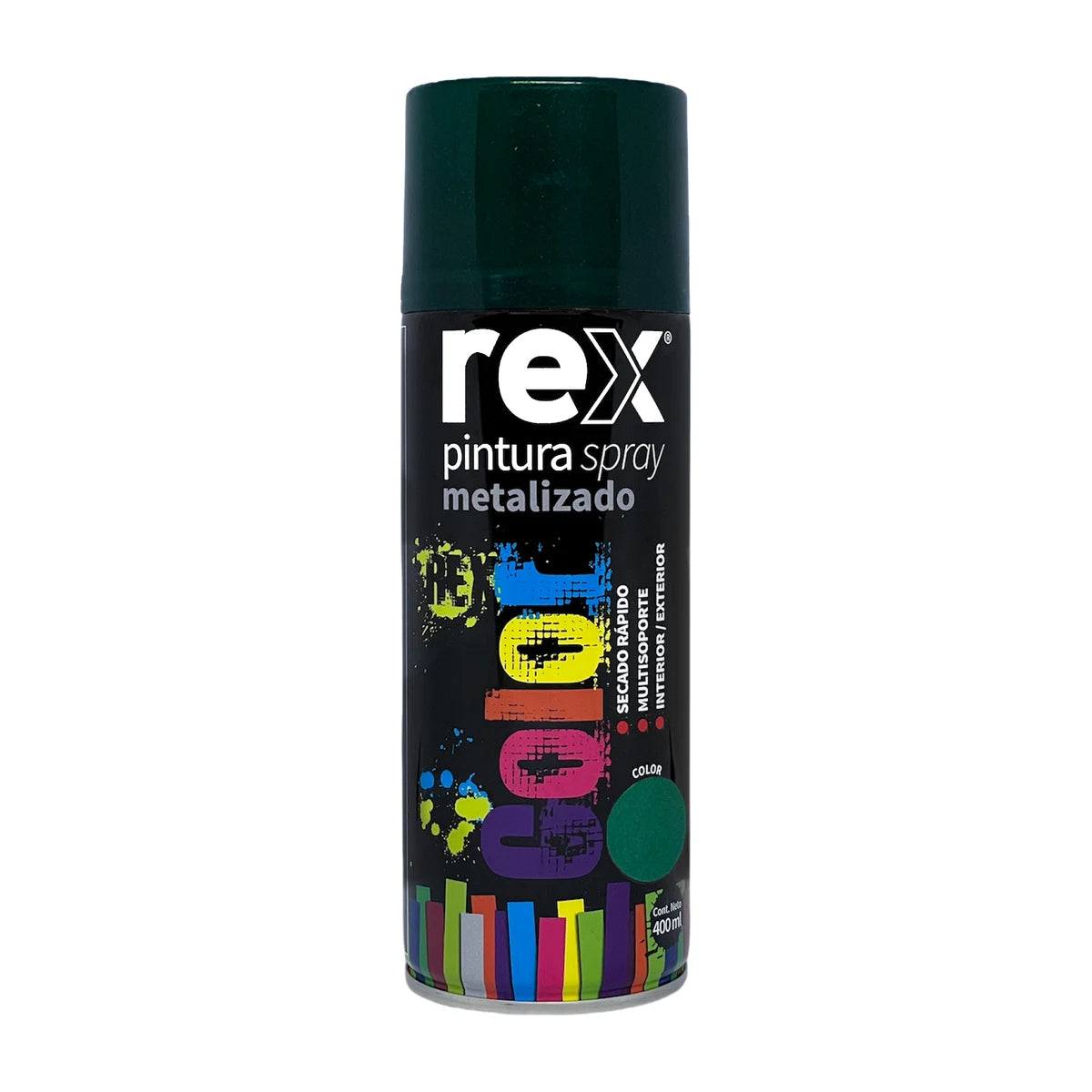 Pintura Spray Rex Metalizada 400 ml Verde