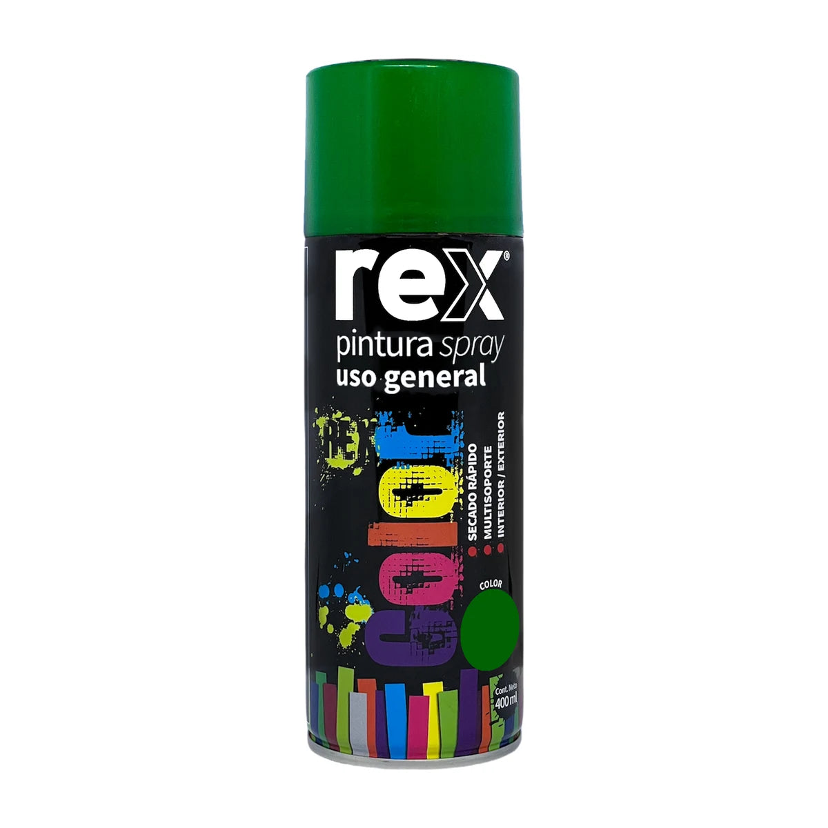 Pintura Spray Rex Uso General 400 ml Verde