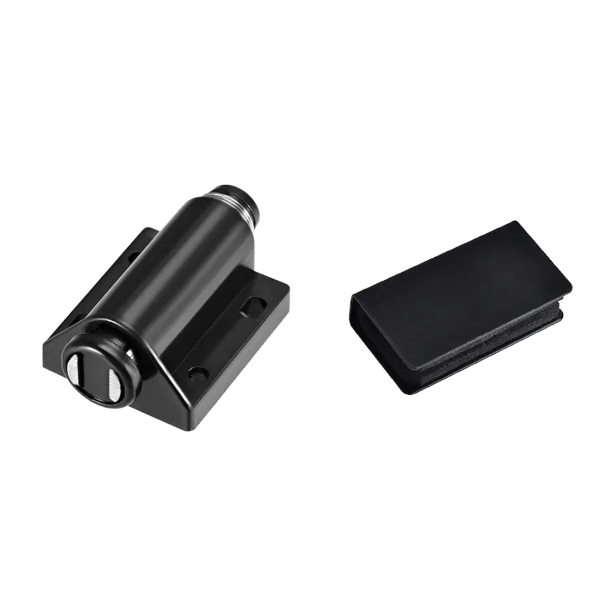 Retén Push to Open para Puerta de Vidrio - Negro