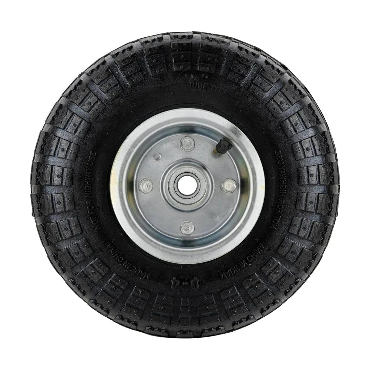 Rueda Neumática Eje 16 mm para Yegua 10" - 3.50-4