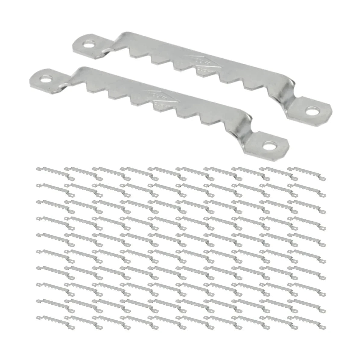 Soporte Dentado para Cuadros Acero Zincado Induma 100 Unidades 2-1/2"