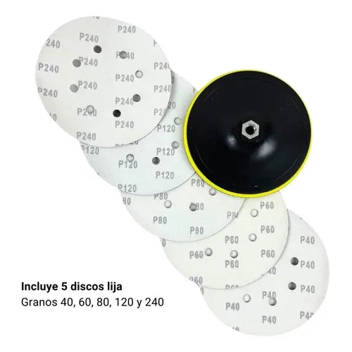 Soporte disco lija velcro 7 pulgadas Makawa