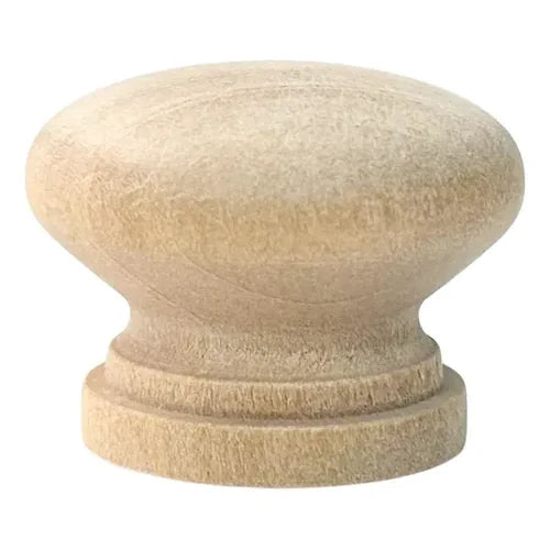 Tirador Pomo de Madera Natural 34 mm