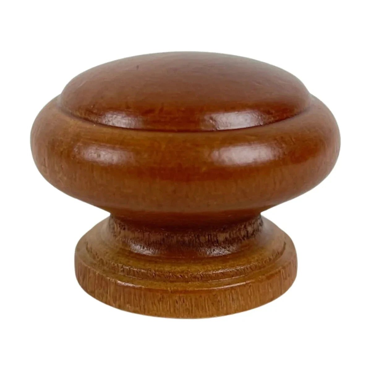 Tirador Pomo de Madera Oscura barnizada 34 mm